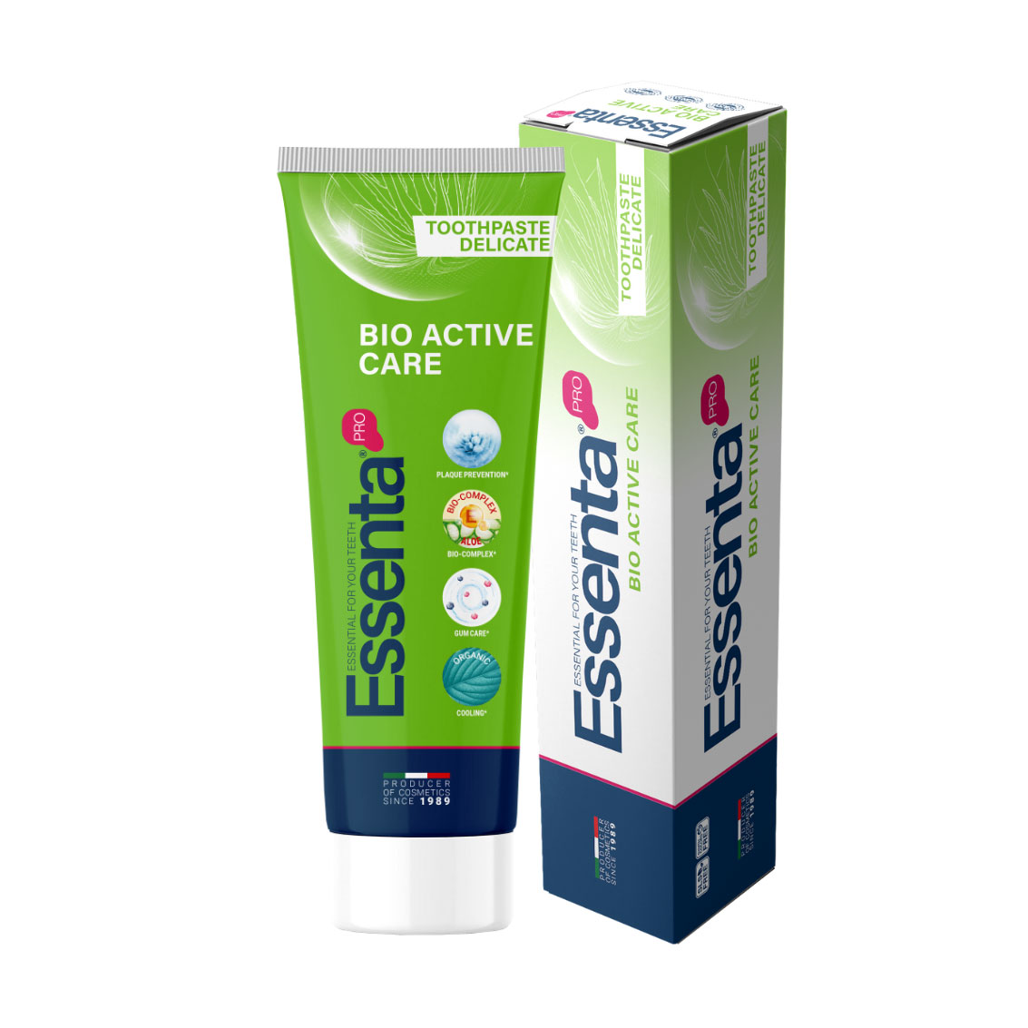 Зубна паста Essenta Pro Bio Active Care, 75 мл